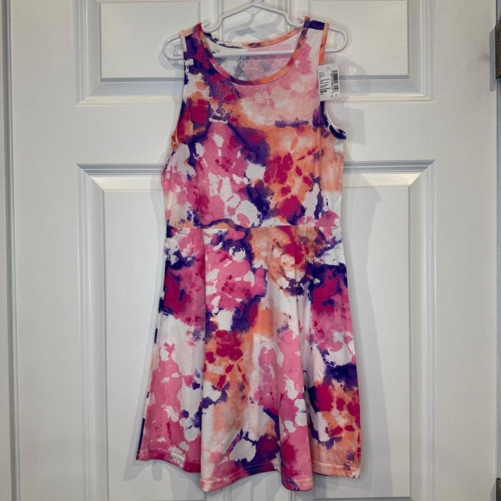 The Childrens Place Tye Dye Girls Dress Size 7/8‎ NWT